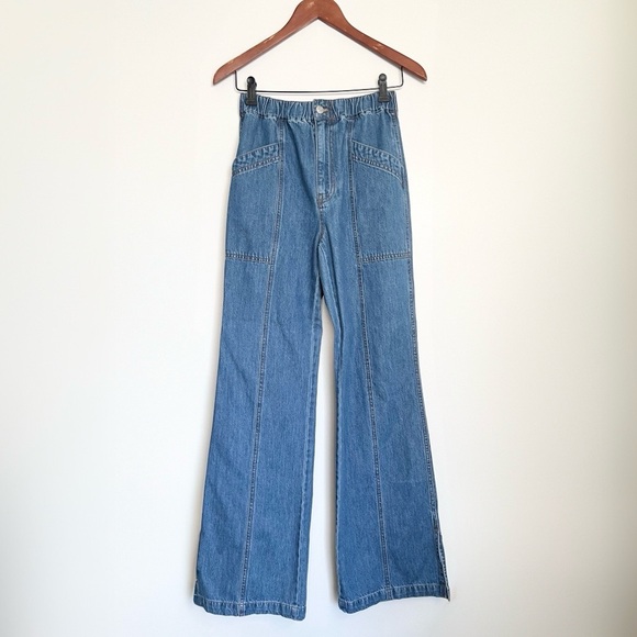 Madewell Denim Pull-On Flare in Reeves Wash - Effortless Chic - Picture 6 of 10